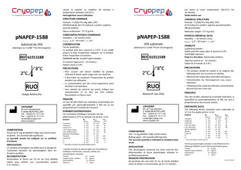 Notice pNAPEP-1588 Substrat Chromogène t-PA