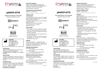 Data Sheet pNAPEP-0779 Chromogenic Substrate FVIIa