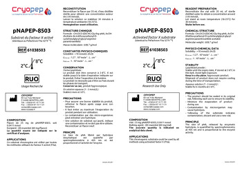 Data Sheet pNAPEP-8503 Chromogenic Substrate FXa
