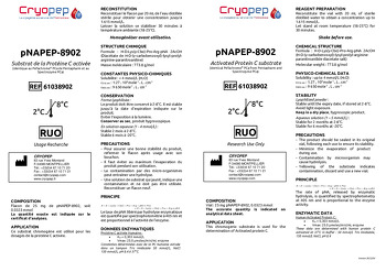 Data Sheet pNAPEP-8902 Activated protein C chromogenic substrate