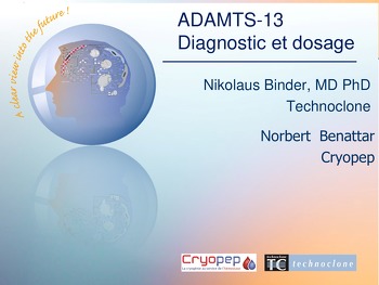 Présentation ADAMTS-13