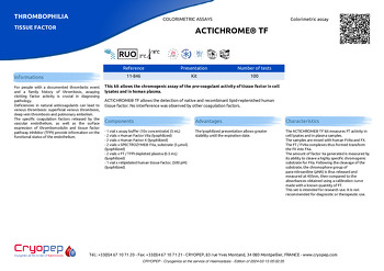 Product sheet ACTICHROME® TF 