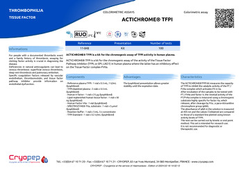 Product sheet ACTICHROME® TFPI