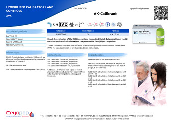 Product sheet AK-Calibrant