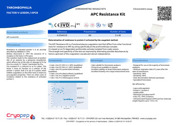 Product sheet APC Resistance Kit