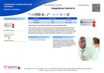 Product sheet Coagulation Control A