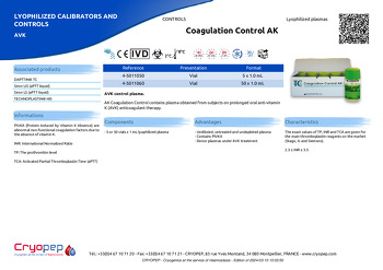 Product sheet Coagulation Control AK