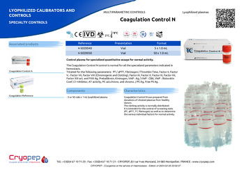 Product sheet Coagulation Control N