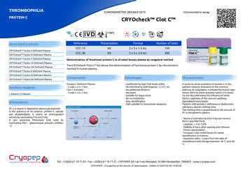 Product sheet CRYOcheck™ Clot C™