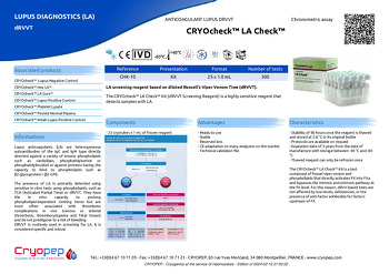 Product sheet CRYOcheck™ LA Check™