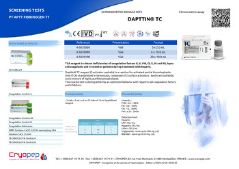 Product sheet DAPTTIN® TC