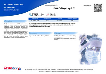 Product sheet DOAC-Stop Liquid™