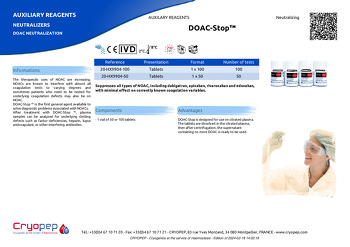 Product sheet DOAC-Stop™