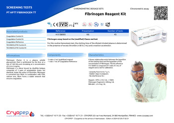 Product sheet Fibrinogen Reagent Kit