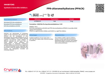 Product sheet FPR-chloromethylketone (PPACK)