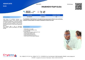 Product sheet IMUBIND® FSAP ELISA