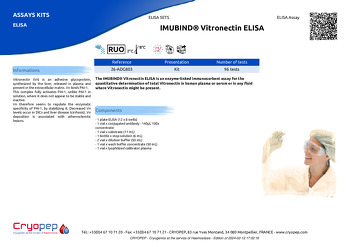 Product sheet IMUBIND® Vitronectin ELISA