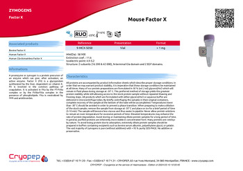 Product sheet Mouse Factor X