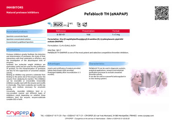 Product sheet Pefabloc® TH (αNAPAP)