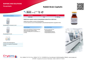 Product sheet Rabbit Brain Cephalin