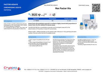Product sheet Rox Factor XIa