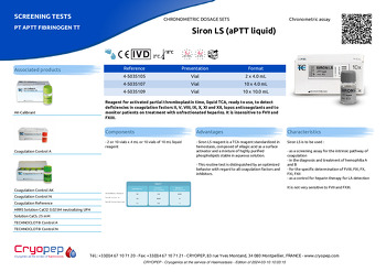 Product sheet Siron LS (aPTT liquid)