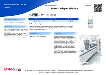Product sheet Solcoll Collagen Solution