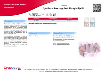 Product sheet Synthetic Procoagulant Phospholipid I