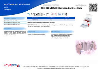 Product sheet TECHNOVIEW® Edoxaban Cont Medium