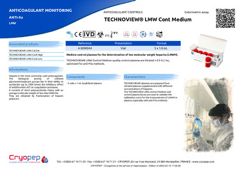 Product sheet TECHNOVIEW® LMW Cont Medium