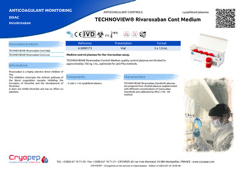 Product sheet TECHNOVIEW® Rivaroxaban Cont Medium