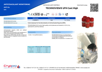 Product sheet TECHNOVIEW® UFH Cont High