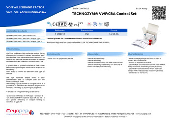 Product sheet TECHNOZYM® VWF:CBA Control Set