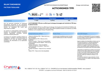 Fiche produit ACTICHROME® TFPI