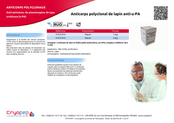 Fiche produit Anticorps polyclonal de lapin anti-u-PA