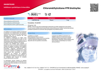 Fiche produit Chlorométhylcétone-FPR biotinylée