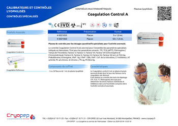 Fiche produit Coagulation Control A