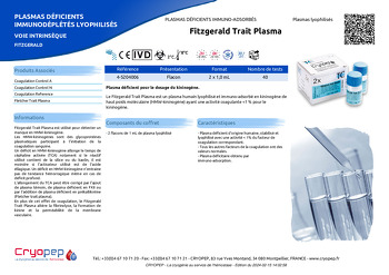 Fiche produit Fitzgerald Trait Plasma