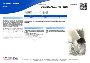 Fiche produit IMUBIND® Tissue PAI-1 ELISA