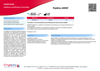 Fiche produit Pepbloc AEBSF