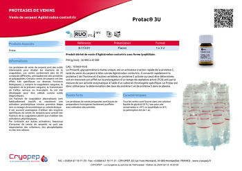 Fiche produit Protac® 3U