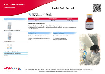 Fiche produit Rabbit Brain Cephalin
