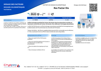 Fiche produit Rox Factor XIa