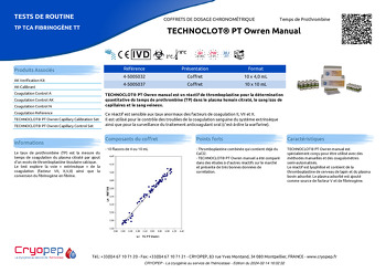 Fiche produit TECHNOCLOT® PT Owren Manual