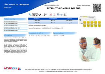 Fiche produit TECHNOTHROMBIN® TGA SUB