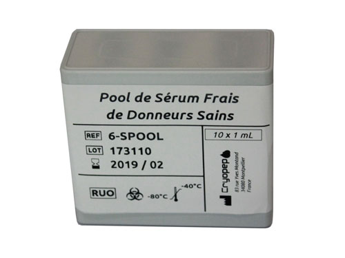 Pool de sérum frais de donneurs sains