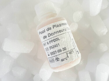 Pool de plasmas frais de donneurs sains