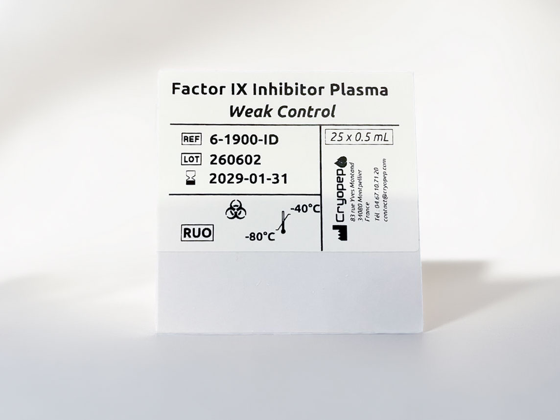 Factor IX Inhibitor Plasma Weak Control