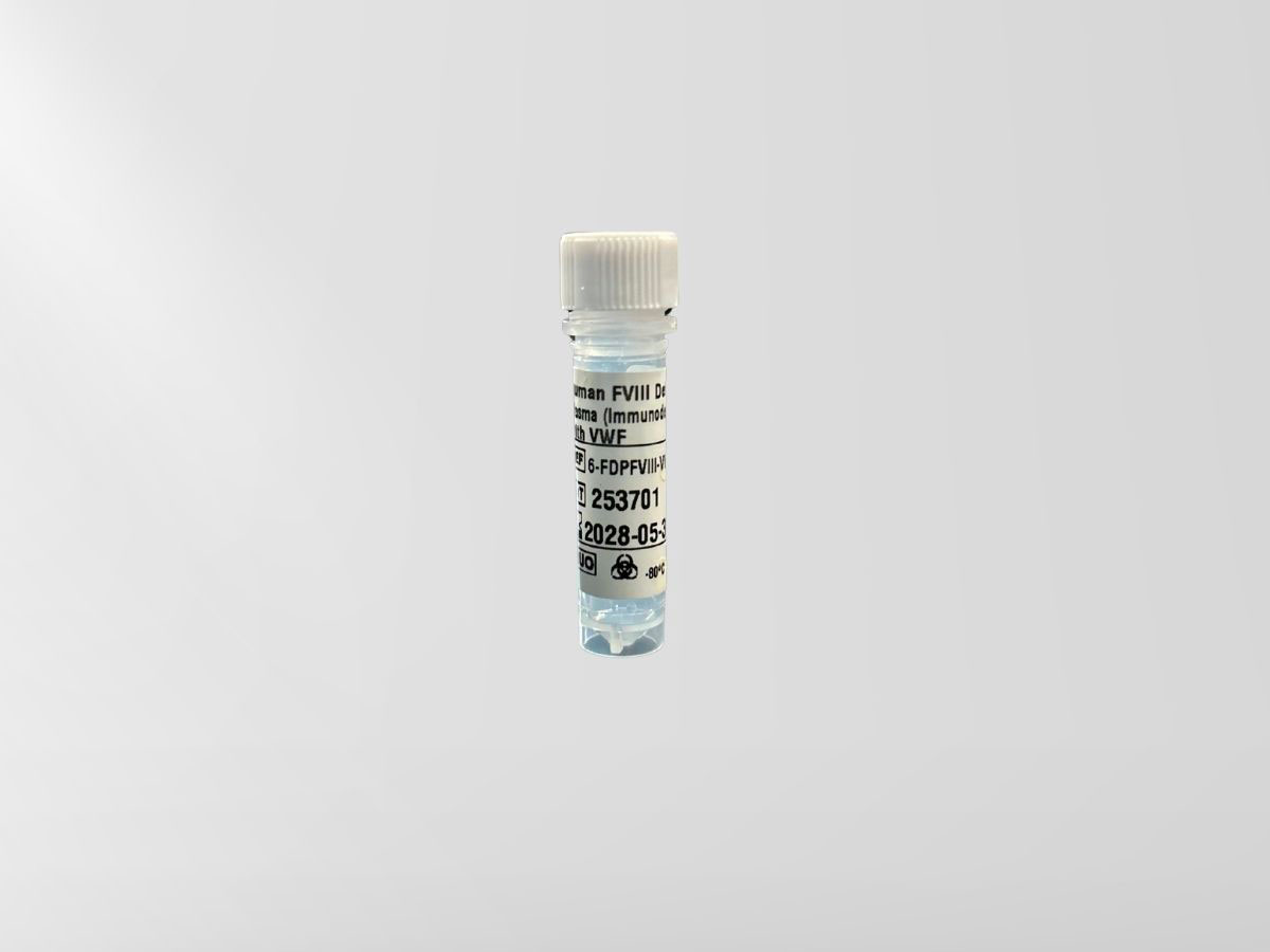 Plasma humain immunodéplété Déficient en FVIII avec VWF